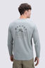 Macpac Men's Alps Fairtrade Organic Cotton Long Sleeve T-Shirt, Slate Grey, hi-res