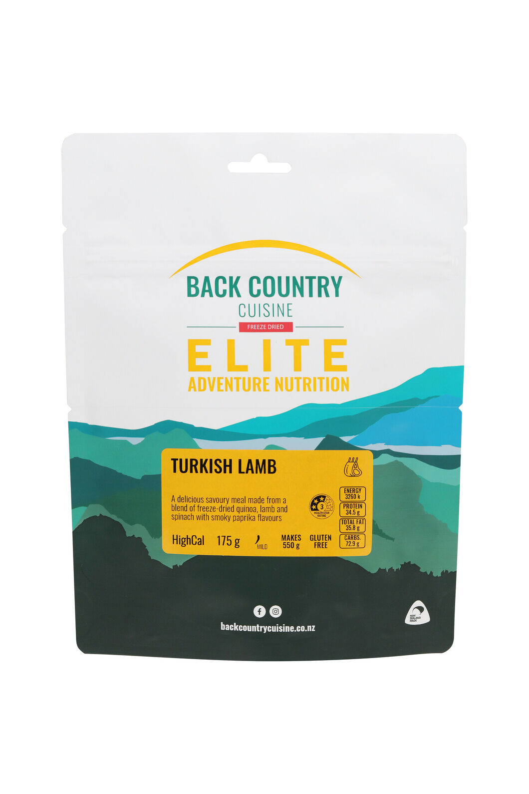 Back Country Elite Turkish Lamb 175g, None, hi-res