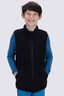 Macpac Kids' High-Pile Fleece Vest, Black, hi-res