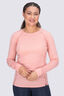 Macpac Women's Geothermal Long Sleeve Top, Coral Almond, hi-res