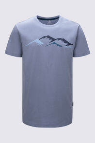 Macpac Men&rsquo;s McIntyre Mountains Fairtrade Organic Cotton Short Sleeve T-Shirt, Tradewinds, hi-res