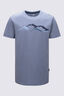 Macpac Men&rsquo;s McIntyre Mountains Fairtrade Organic Cotton Short Sleeve T-Shirt, Tradewinds, hi-res