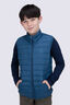 Macpac Kids' Uber Light Down Vest, Legion Blue, hi-res