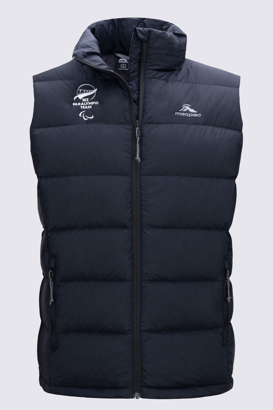 Paralympics Men’s Halo Down Vest, Black, hi-res