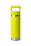 YETI® Rambler® Bottle with Straw Cap — 18 oz, Firefly Yellow, hi-res