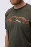 Macpac Men&rsquo;s McIntyre Mountains Fairtrade Organic Cotton Short Sleeve T-Shirt, Forest Night Marle, hi-res