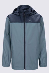 Macpac Kids' Pack-It-Jacket, Black/Balsam Green, hi-res