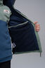 Macpac Kids' Halo Hooded Down Jacket, Navy/Hedge Green, hi-res