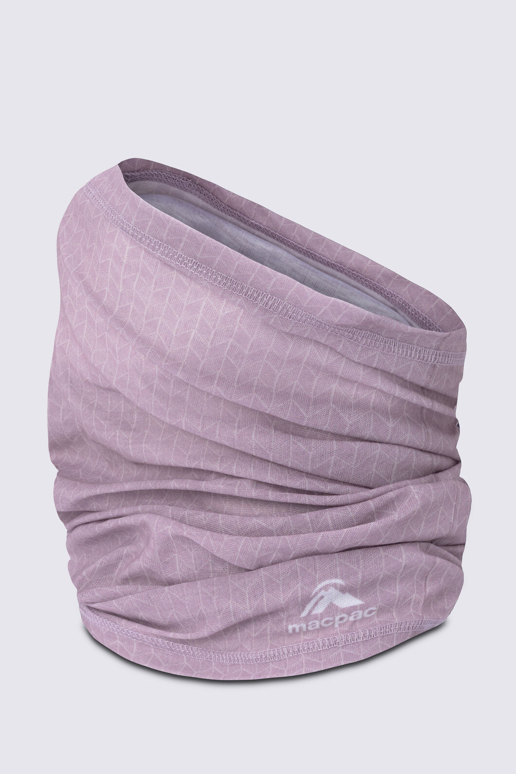 Macpac Light Neck Gaiter, Seafog Print, hi-res