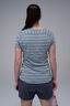 Macpac Women's Ella 180 Merino T-Shirt, Surf Spray Stripe, hi-res