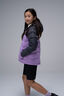 Macpac Kids' Halo Hooded Down Jacket, Asphalt/African Violet, hi-res