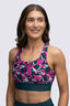 Macpac Women's Southshore Bikini Top, DeepTeal/Shatter Print, hi-res