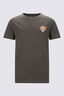 Macpac Kids' Cameron Hut Fairtrade Organic Cotton Short Sleeve T-Shirt, Forest Night Marle, hi-res