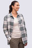 Macpac Women's Sutherland Shirt, Dark Forest Plaid, hi-res