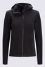 Macpac Women's Mountain Hooded Fleece Jacket, True Black, hi-res