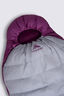 Macpac Women's Dusk 400 Down Sleeping Bag (3&deg;C), Sleet/Magenta, hi-res