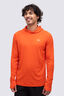 Macpac Men's Trail Long Sleeve Hooded T-Shirt, Macpac Orange, hi-res