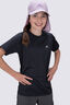 Macpac Kids' Cass Short Sleeve T-Shirt, BLACK MARLE, hi-res
