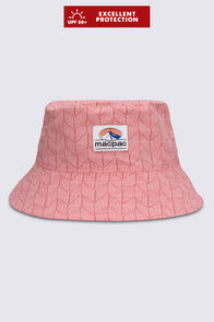 Macpac Winger Reversible Bucket Hat, Endless Sky/Dusty Cedar Print, hi-res