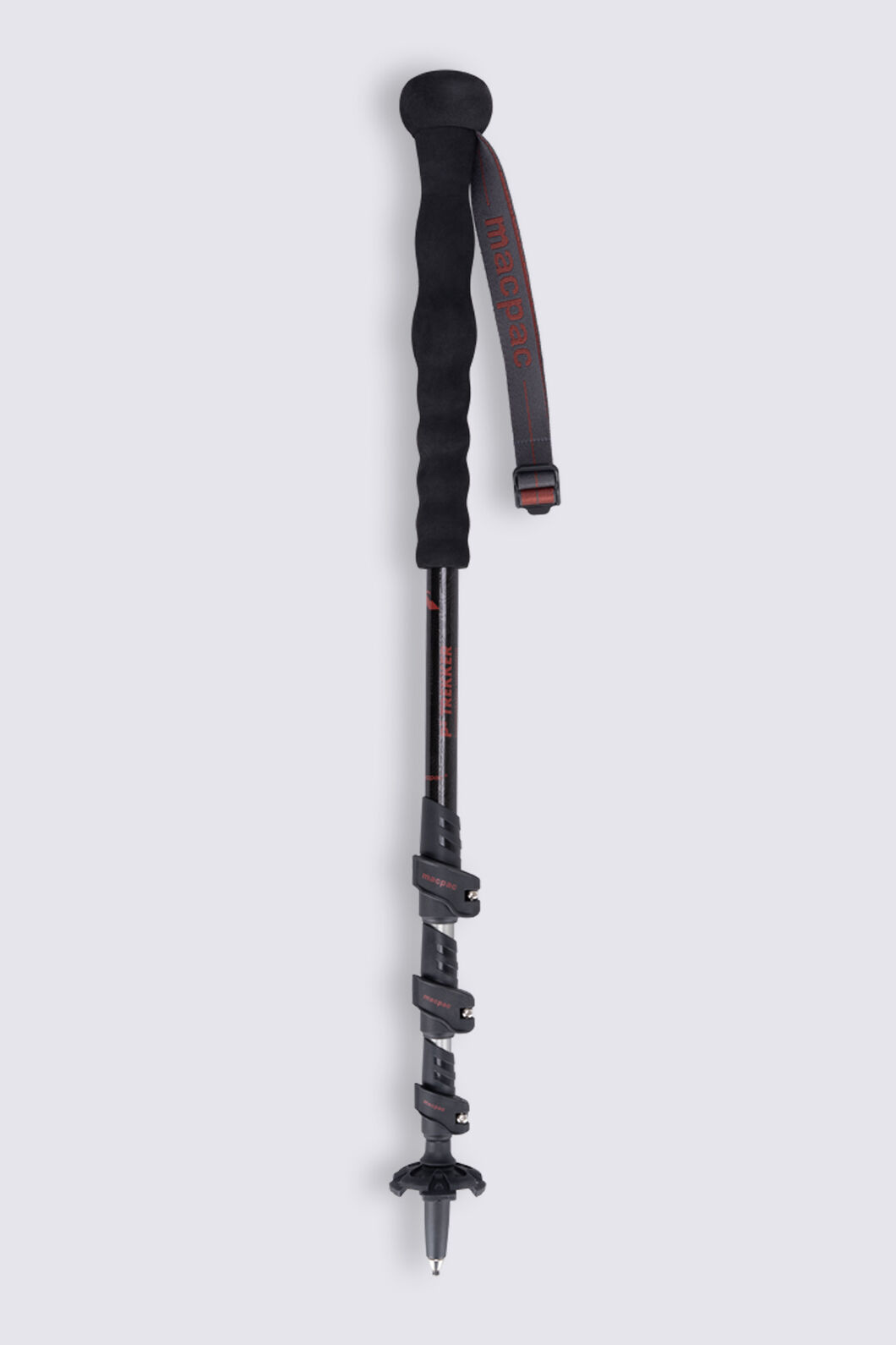Macpac P3 Aluminium Monopod Hiking Pole (Single), Ketchup, hi-res