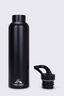 Macpac Insulated Standard Bottle with Straw Lid — 630ml, Black, hi-res