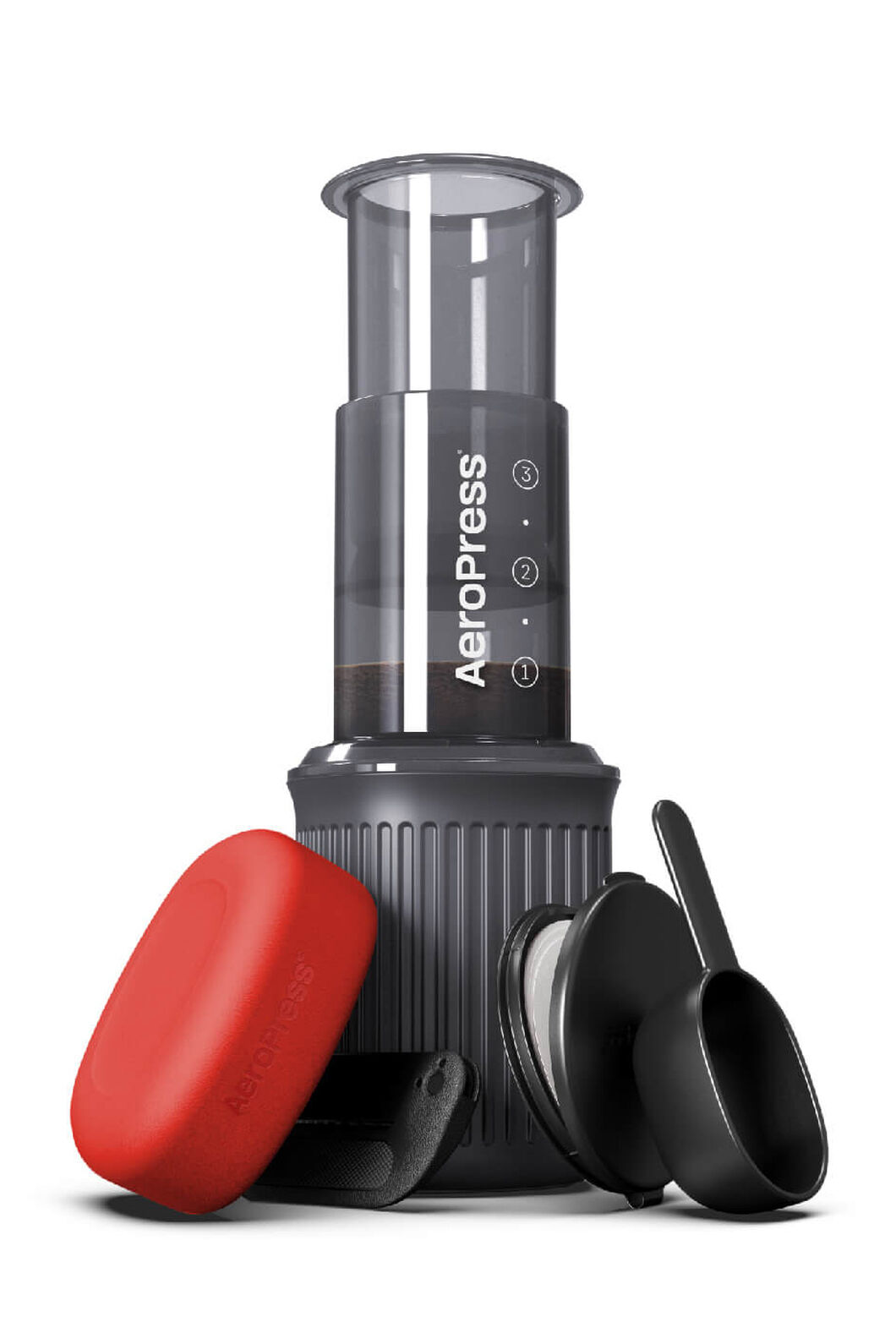 AeroPress Go Coffee Maker, Smoke/White, hi-res