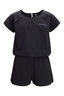 Macpac Kids' Mica Playsuit, Black, hi-res