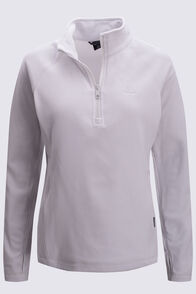 Macpac Women's Tui Fleece Pullover, Oyster Mushroom, hi-res
