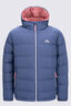 Macpac Kids' Halo Hooded Down Jacket, Vintage Indigo, hi-res