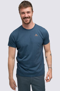 Macpac Men's Olympus Fairtrade Organic Short Sleeve T-Shirt, Midnight Navy, hi-res