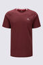 Macpac Men's Trail T-Shirt, New Maroon/Antarctica, hi-res