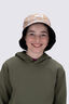 Macpac Kids' Winger Reversible Bucket Hat, Bone/Lavender Gray Print/Black, hi-res