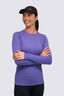 Macpac Women's Geothermal Long Sleeve Top, Purple, hi-res