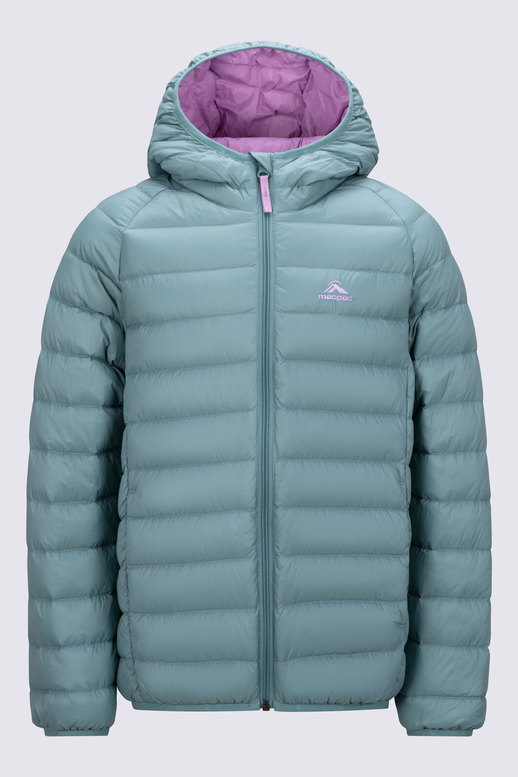 Macpac Kids' Uber Light Hooded Down Jacket, Oil Blue, hi-res