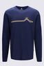 Macpac Men's Mountain Beat 2.0 Long Sleeve T-Shirt, Baritone Blue, hi-res