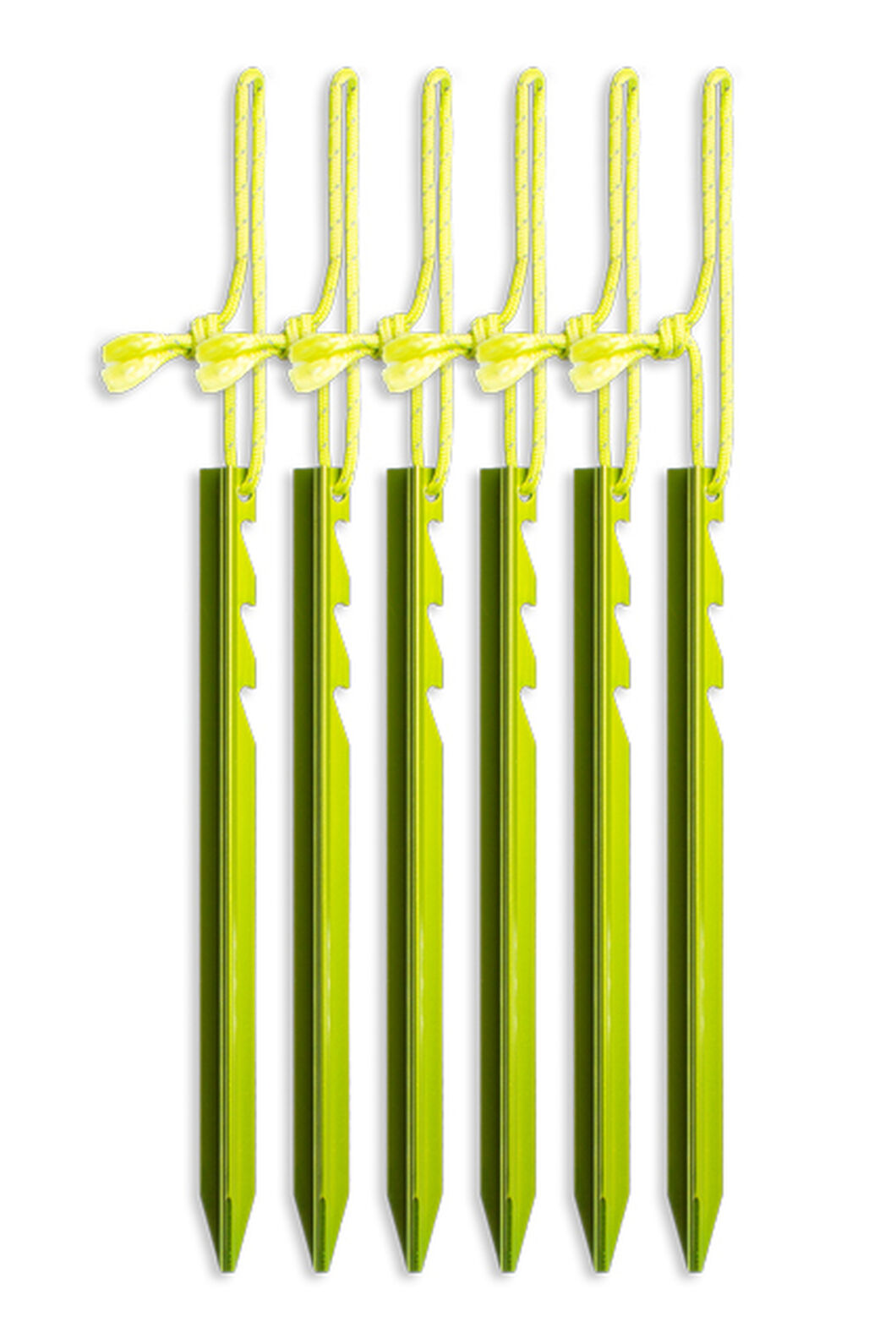 Zempire Aluminium Tri Pegs V2 (6pcs), Green, hi-res