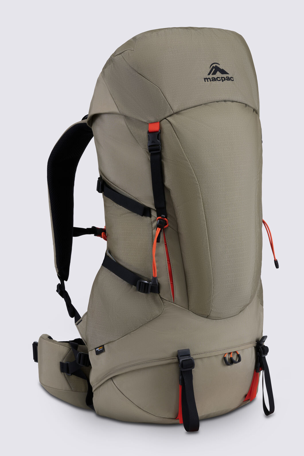 Macpac Torlesse 50L Hiking Backpack, Overland/Tangerine, hi-res