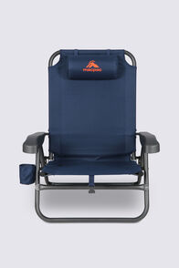 Macpac Folding Beach Recliner V2, Deep Blue, hi-res