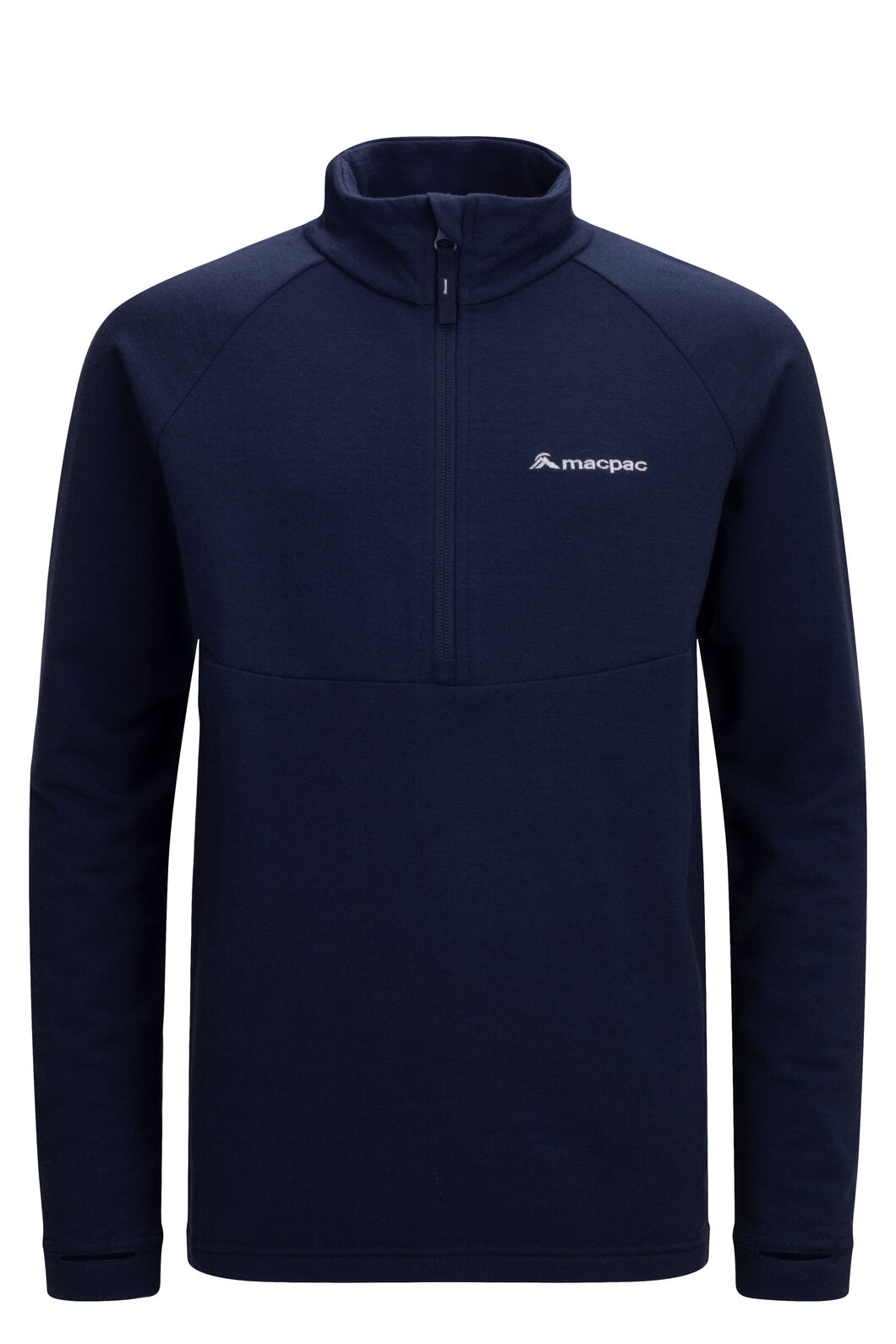 Macpac Kids' 280 Merino Pullover, Navy, hi-res