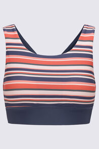 Macpac Women's Southshore Bikini Top, Sienna Stripe/Odyssey, hi-res
