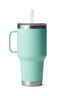 YETI® Rambler® Mug with Straw Cap — 35 oz, SEAFOAM, hi-res
