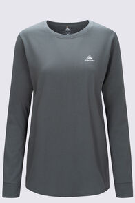 Macpac Women's Paparoa NP Fairtrade Organic Cotton Long Sleeve T-Shirt, Balsam Green, hi-res