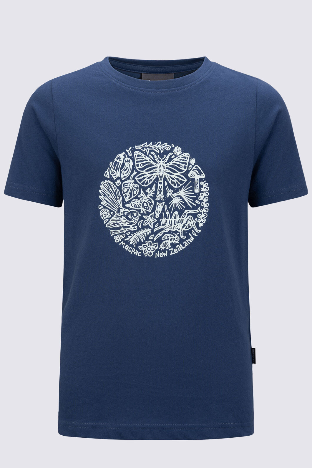 Macpac Kids&rsquo; Natural Journey T-Shirt, Insignia Blue, hi-res