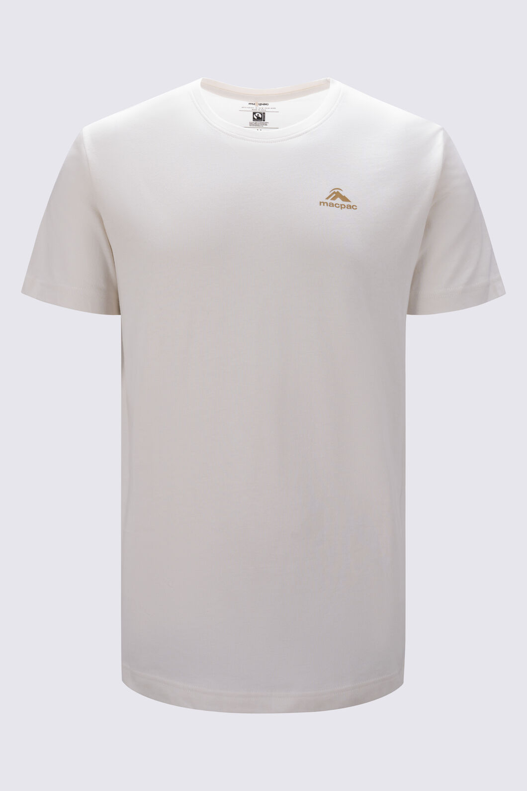 Macpac Men's Arthurs Pass NP Fairtrade Organic Cotton T-Shirt, Tofu, hi-res