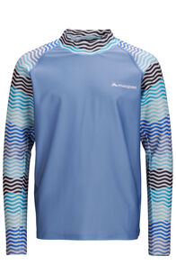 Macpac Kids' Rash Top, Geo Waves Print, hi-res