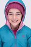 Macpac Kids' Pulsar Alpha Hooded Insulated Jacket, Biscay Blue/Lilac Rose Print, hi-res
