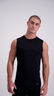 Macpac Men's 150 Merino Singlet, Black, hi-res