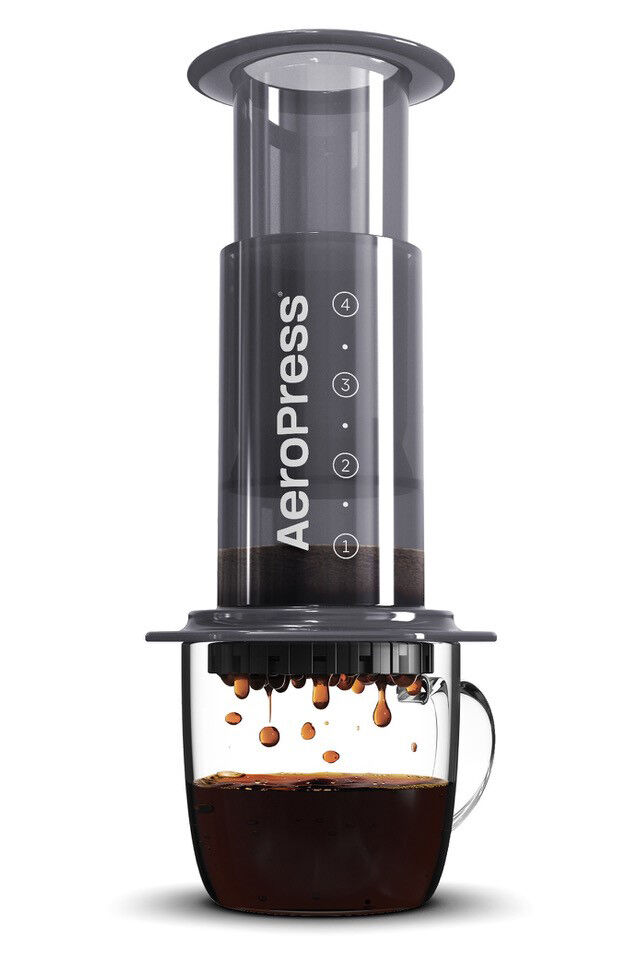 AeroPress Original Coffee Maker, Smoke/White, view 1