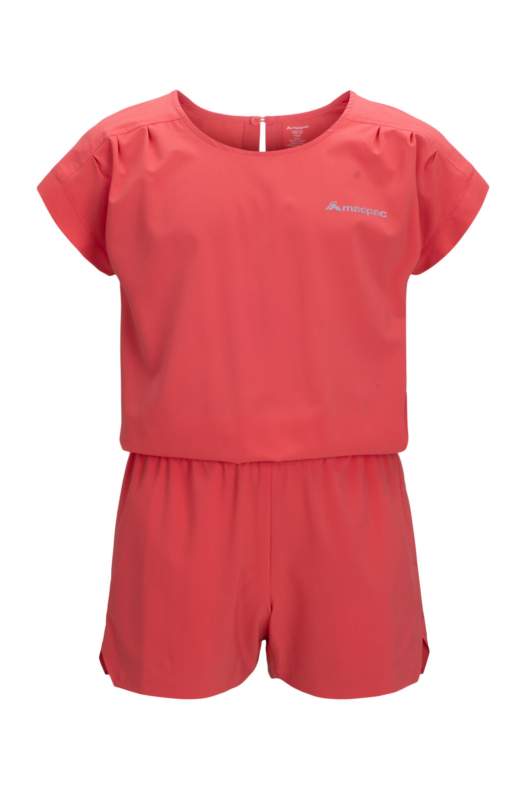 Macpac Kids' Mica Playsuit, Spiced Coral, hi-res