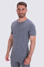 Macpac Men's 220 Merino Short Sleeve Top, Mid Grey Marle, hi-res